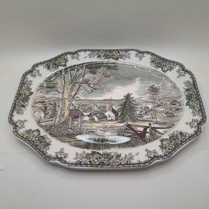 Johnson Brothers Friendly Village monster serving platter! Pristine condition, u